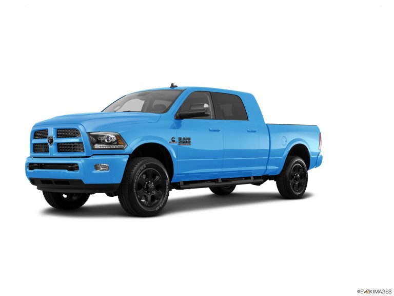 Blue 2017 Ram 2500 With White Background