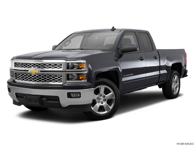 Black 2015 Chevrolet Silverado 1500 With White Background