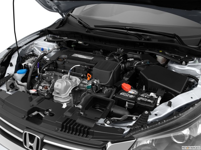 Open Hood Showing Engine Of 2015 Honda Accord