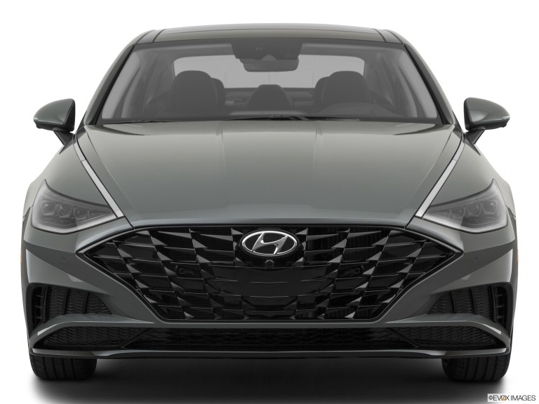 Gray 2020 Hyundai Sonata Limited From Front Side